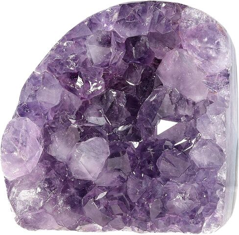 Rockcloud Natural Purple Amethyst Quartz Crystal Cluster Geode Druzy Home Decoration Self Stand Desk Ornament Gemstone Specimen, 0.66-0.88 lb in Saudi Arabia
