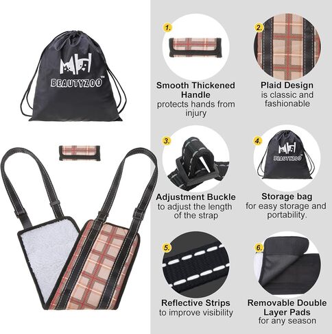 سرج مساعدة رفع الكلاب من بيوتيزو للساق الخلفية الخلفية، حامل حبال للكلاب الصغيرة والمتوسطة والكبيرة الحجم - إعادة تأهيل دعم الورك للأرجل الخلفية المعاقين والكلاب المصابة، مساعدة الكلاب، محمول in Kuwait