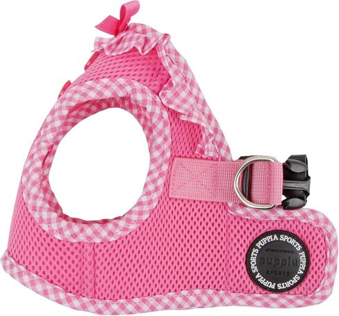 Puppia Vivien Vest Dog Harness Step-in All Season Mesh Cute No Pull No Choke Walking Training for Small Dog, Pink, Small in Saudi Arabia