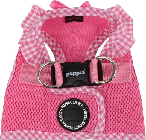 Puppia Vivien Vest Dog Harness Step-in All Season Mesh Cute No Pull No Choke Walking Training for Small Dog, Pink, Small in Saudi Arabia
