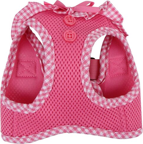 Puppia Vivien Vest Dog Harness Step-in All Season Mesh Cute No Pull No Choke Walking Training for Small Dog, Pink, Small in Saudi Arabia