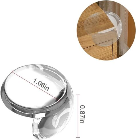 24 Pack Corner Protector for Baby, Corner Guards, Clear Table Corner Protector Guards, Edge Safety Bumpers for Furniture Against Sharp Corners, Keep Child Safe in Kuwait