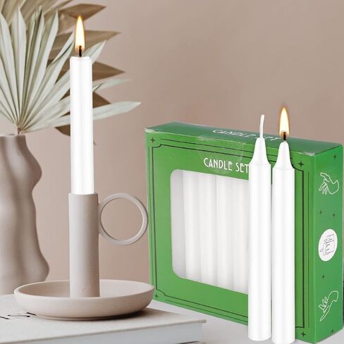 Set of 20 White Spell & Chime – Premium Mini Taper Candles for Rituals, Prayer, Birthdays, Meditation, Altar - 4 Inch Tall, Unscented (White) in Kuwait