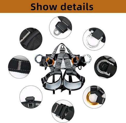 WMLBK Tree Climbing Spikes 1 Pair Alloy Steel Pole Climbing Spurs Tool 2 Adjustable Gears Climbing Set Cow Leather Straps with Non-Slip Pedal For Climbers, Logging, Hunting Observation & Fruit Picking in Kuwait