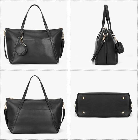 Minsong Fashion Leather Diaper Backpack Purse for Women, Mommy Bag for Baby Boys Girls with Changing Pad Stroller Straps in Kuwait