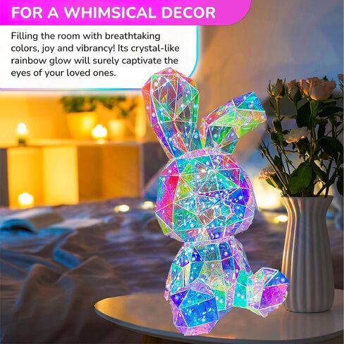 In His Name LED Unicorn Night Light for Girls & Kids - Colorful Magical Lamp for Girls Room - Premium Bedside Lamp & Cute Night Light for Toddlers - Unique Teen Display Gifts Spring Summer Decor in Saudi Arabia