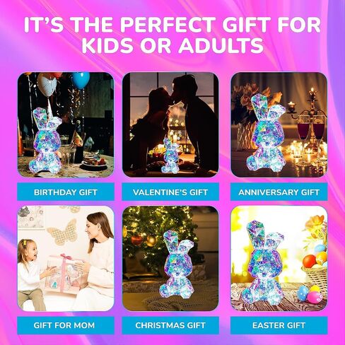 In His Name LED Unicorn Night Light for Girls & Kids - Colorful Magical Lamp for Girls Room - Premium Bedside Lamp & Cute Night Light for Toddlers - Unique Teen Display Gifts Spring Summer Decor in Saudi Arabia