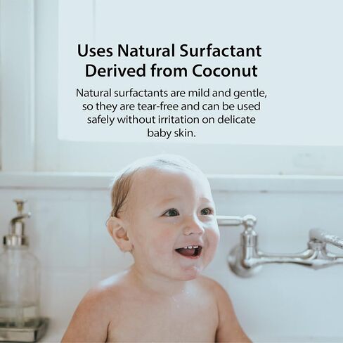 Kinder Puppets Korean Baby Shampoo & Bath with Natural Surfactants | Gentle Wash for Eczema, Cradle Cap, Dry & Sensitive Skin | Tear-Free | Newborns Infants Toddlers Kids, 11.2 Fl. Oz in Saudi Arabia