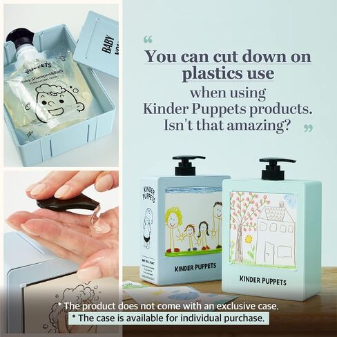 Kinder Puppets Korean Baby Shampoo & Bath with Natural Surfactants | Gentle Wash for Eczema, Cradle Cap, Dry & Sensitive Skin | Tear-Free | Newborns Infants Toddlers Kids, 11.2 Fl. Oz in Saudi Arabia