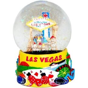 لاس فيجاس جليتر سنو جلوب - أصفر 65 ملم in Kuwait