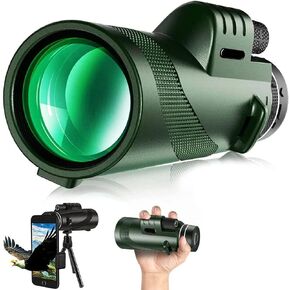 تلسكوب أحادي العدسة قوي 80×100 HD من انزيميت، تكبير طويل المدى 12X مع مشبك هاتف ثلاثي القوائم للصيد والتخييم والسياحة في الهواء الطلق in Kuwait