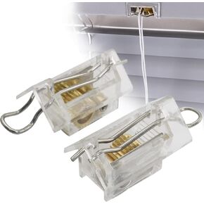 مجموعة اقفال اسلاك الستائر الرومانية من كوتسلو مكونة من قطعتين من اقفال الاسلاك العمياء والامالة للستائر الفينيسية مقاس 1 انش، قفل امان للحبل العمياء يحمل ما يصل الى 3 اسلاك ومكونات ستائر النوافذ in Kuwait