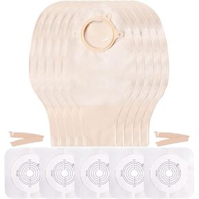 20 قطعة من أكياس الفرو، لوازم كولوستم، قطعتان من الحقيبة الفستية القابلة للصرف للعناية بستومة الجسح مع مشبك إغلاق، قطع لتناسب (15 قطعة من الحقائب + 5 قطع حاجز) in Kuwait