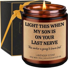 GSPY Scented Candles - Daughter in Law Gifts, Birthday Gifts for Daughter in Law - Daughter in Law Gifts from Mother in Law - Funny Valentines Gifts for Sons Girlfriend, Future Daughter in Law