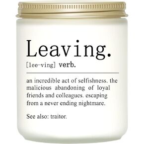 Funny Going Away Gift for Coworker, Leaving Office Gifts for Coworkers, Retired Goodbye Gifts Farewell Gifts New Job Gifts Retirement Gifts for Women Men Work Bestie Boss, Scented Candles