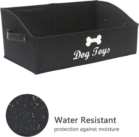 Geyecete Large cat toy box storage box - Foldable Cotton and linen Trapezoid Organizer Boxes with Handle, Collapsible Basket for cat Toys-CAT-Slub Gray in Saudi Arabia