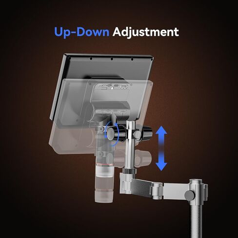 توملوف قاعدة حامل ذراع مجهر رقمي SP01، حامل مرن مرن 15 انش، حوامل بوم لاصلاح الالكترونيات اس ام دي PCB مجهر لحام TM4K ماكس EM4K DM201 DM202 DM501 DM9 in Kuwait