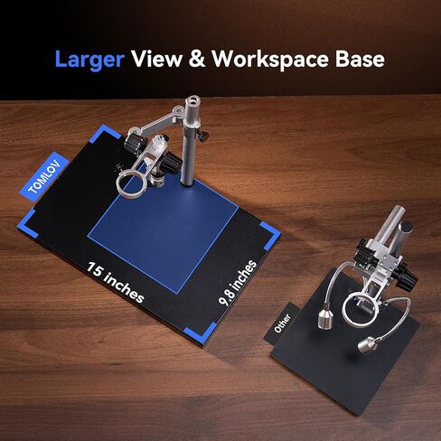 توملوف قاعدة حامل ذراع مجهر رقمي SP01، حامل مرن مرن 15 انش، حوامل بوم لاصلاح الالكترونيات اس ام دي PCB مجهر لحام TM4K ماكس EM4K DM201 DM202 DM501 DM9 in Kuwait