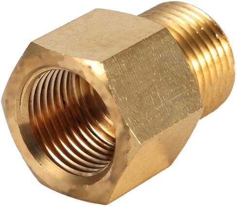 محول خزان اسطوانة ثاني أكسيد الكربون W21.8 إلى CGA320 لخزان حوض السمك، 1.1 بوصة in Kuwait