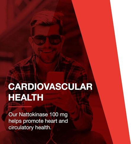 PROTOCOL FOR LIFE BALANCE - Nattokinase 100 mg - 2,000 Fibrinolytic Units of Enzyme Activity to Support Heart Health, Circulation, and Normal Blood Flow, Enhanced Formula Supplement - 60 Veg Capsules in Saudi Arabia