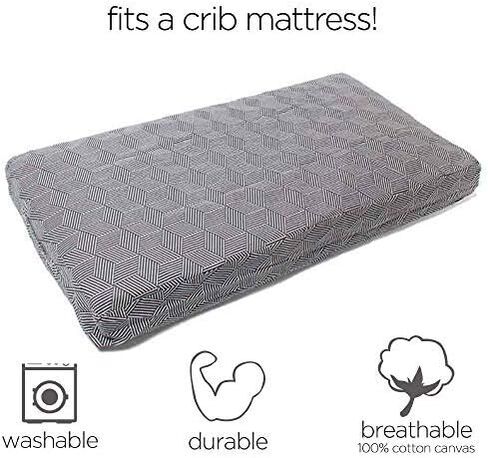 Molly Mutt Large Crib Duvet Cover- Rough Gem Print - Measures 27"x52"x5’’ - Durable - Breathable - Sustainable - Machine Washable Crib Cover in Kuwait