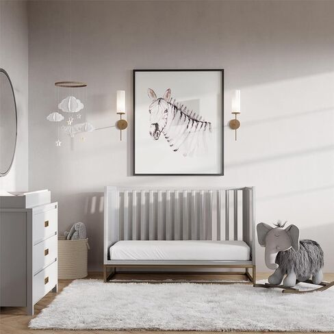 حاجز حماية للأطفال الصغار من Little Seeds Haven، أثاث الحضانة، رمادي داكن in Kuwait