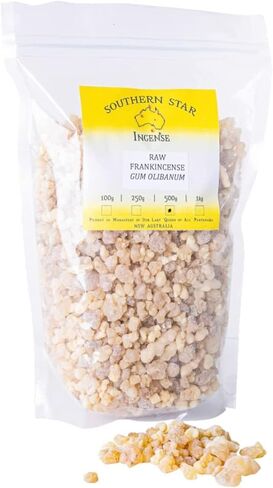 راتنج اللبان الأصلي من Southern Star - اللبان الطبيعي الفاخر بنسبة 100% من اليونان، أحجار البخور التقليدية المصنوعة يدويًا للعلاج بالروائح والتأمل والاحتفالات الدينية واليوجا، 250 جم in Kuwait