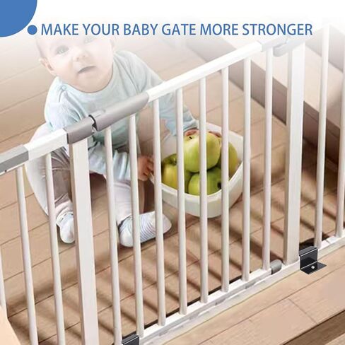 ملحقات تقوية مرساة تثبيت الأرضية من Yohong Baby Gate، حماية أقدام داعمة لبوابة الحيوانات الأليفة، مجموعة من 4 قطع، تصميم بسمك 0.78 بوصة، اختيار جيد لتعزيز بوابة الكلاب in Kuwait