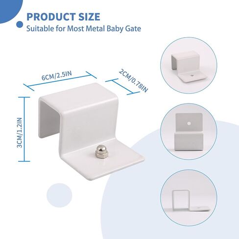 Yohong Baby Gate Floor Anchor Stabilizer Reinforcement Accessories, Support Feet Protecter for Pet Gate, Set of 4 Pcs, Design for 0.78 inches Thickness, Good Choice for Reinforcing Dog Gate in Saudi Arabia