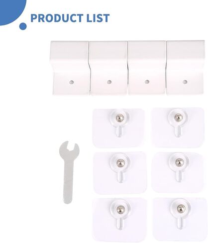 Yohong Baby Gate Floor Anchor Stabilizer Reinforcement Accessories, Support Feet Protecter for Pet Gate, Set of 4 Pcs, Design for 0.78 inches Thickness, Good Choice for Reinforcing Dog Gate in Saudi Arabia