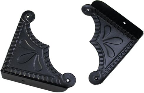 Risbay 20Pcs Corner Guard,Corner Protectors Metal Black Box Corners Decorative,Desk Case Edge Cover Safety Guard Furniture Corner Bumpers 56mm x 56mm x12mm in Kuwait