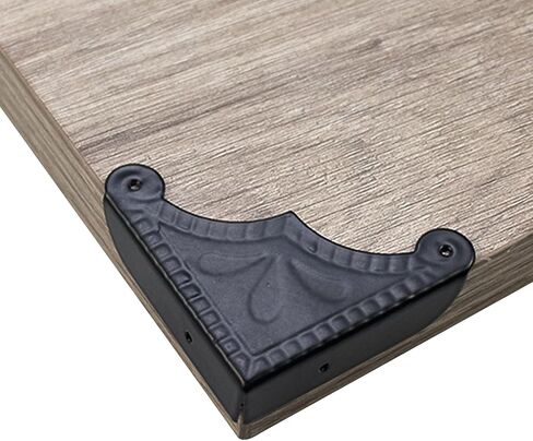 Risbay 20Pcs Corner Guard,Corner Protectors Metal Black Box Corners Decorative,Desk Case Edge Cover Safety Guard Furniture Corner Bumpers 56mm x 56mm x12mm in Kuwait
