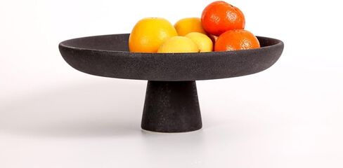 House of Five Studio Black Pedestal Ceramic Bowl- Black in Kuwait