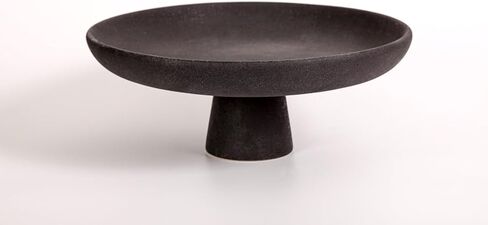 House of Five Studio Black Pedestal Ceramic Bowl- Black in Kuwait