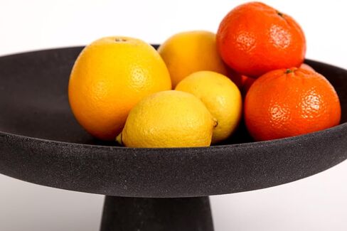 House of Five Studio Black Pedestal Ceramic Bowl- Black in Kuwait