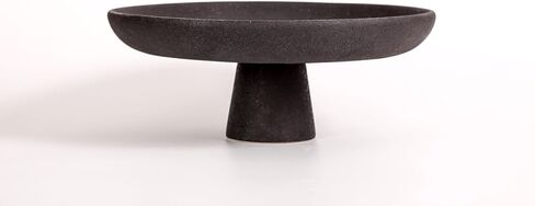 House of Five Studio Black Pedestal Ceramic Bowl- Black in Kuwait