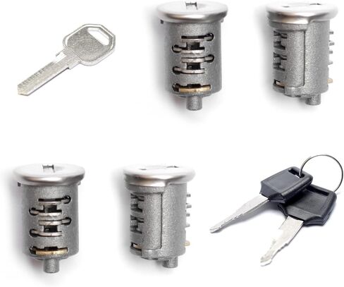 Lock Cylinders 4 Pack Replacement for Yakima SKS Car Rack System Components Lockable Accessories Lock Cylinders, Includes 4 Cylinders Cores, 2 Opening Keys and 1 Control Key in Saudi Arabia