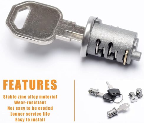 Lock Cylinders 4 Pack Replacement for Yakima SKS Car Rack System Components Lockable Accessories Lock Cylinders, Includes 4 Cylinders Cores, 2 Opening Keys and 1 Control Key in Saudi Arabia