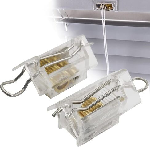 مجموعة اقفال اسلاك الستائر الرومانية من كوتسلو مكونة من قطعتين من اقفال الاسلاك العمياء والامالة للستائر الفينيسية مقاس 1 انش، قفل امان للحبل العمياء يحمل ما يصل الى 3 اسلاك ومكونات ستائر النوافذ in Kuwait