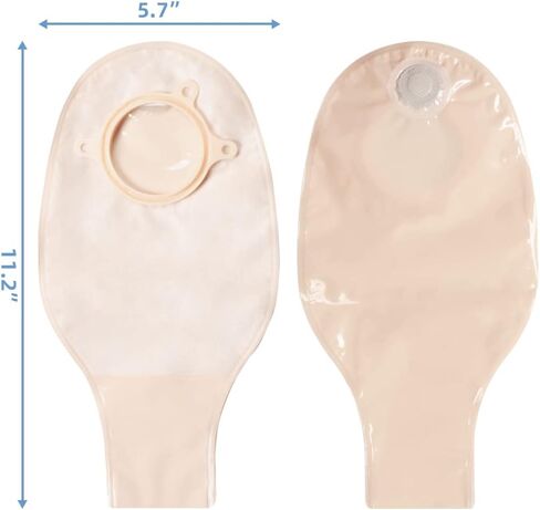 20 قطعة من أكياس الفرو، لوازم كولوستم، قطعتان من الحقيبة الفستية القابلة للصرف للعناية بستومة الجسح مع مشبك إغلاق، قطع لتناسب (15 قطعة من الحقائب + 5 قطع حاجز) in Kuwait