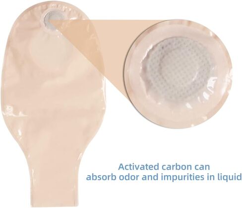 20 قطعة من أكياس الفرو، لوازم كولوستم، قطعتان من الحقيبة الفستية القابلة للصرف للعناية بستومة الجسح مع مشبك إغلاق، قطع لتناسب (15 قطعة من الحقائب + 5 قطع حاجز) in Kuwait