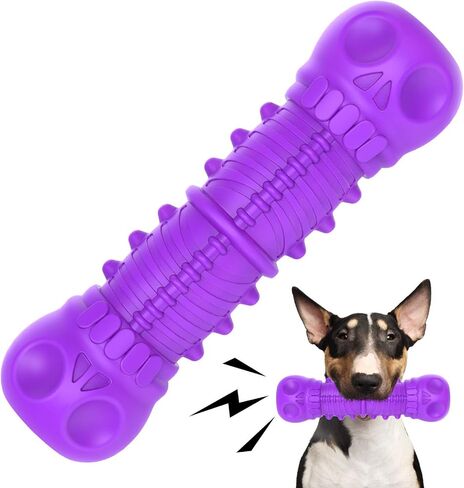 FRLEDM Dog Toys, Squeaky Dog Toys, Durable Dog Toys for Aggressive Chewers, Chew Toys for Aggressive Chewers Large Breed, Tough Rubber Dental Chew Dog Toys for Large Medium Breed in Kuwait