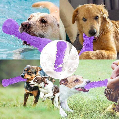 FRLEDM Dog Toys, Squeaky Dog Toys, Durable Dog Toys for Aggressive Chewers, Chew Toys for Aggressive Chewers Large Breed, Tough Rubber Dental Chew Dog Toys for Large Medium Breed in Kuwait