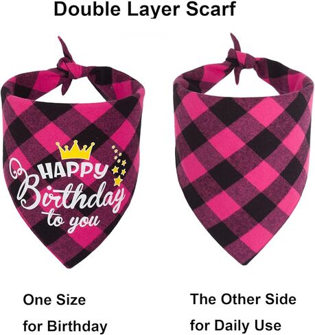 قبعة عيد ميلاد للكلاب، لوازم حفلات عيد ميلاد الكلاب للبنات، وشاح توتو وردي للكلاب والحيوانات الاليفة in Kuwait