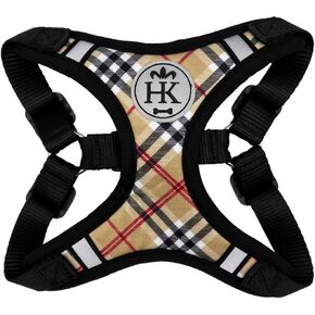 Huxley & Kent Scout LoPro Harness | Strawberry (Large, 22-40lbs) | Easy Control Step-in Mesh Vest Harness for Dogs with Reflective Strips for Safety | H&K Walking, Training Harness for Dogs in Kuwait