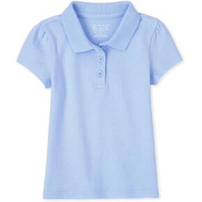 The Children's Place Baby Girls' and Toddler Short Sleeve Pique Polo