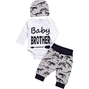 Aslaylme Baby Boy Outfit Newborn Coming Home Outfit Dinosaur Clothes in Kuwait