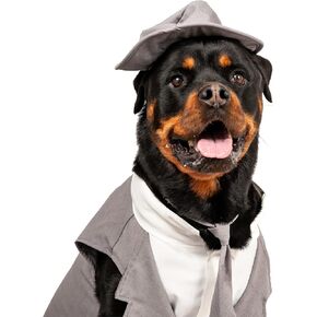 Midlee Dog Tuxedo Wedding Suit- Gray Top Hat & Leash (XX-Large) in Kuwait