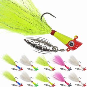 شاد سهام الصيد السحر رمي السهام رئيس تهزهز underspin بوكتيل الشعر الرقص رئيس لشاد الأمريكية باس Walleye Crappie Panfish 1/16oz 1/8oz 1/32oz 1/4oz 25 حزمة in Kuwait