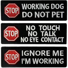 رقع كلب خدمة Petvins لحقيبة الظهر K9 معنويات شارة هوك وحلقة في التدريب - رقعة قابلة للإزالة للجيش التكتيكي in Kuwait